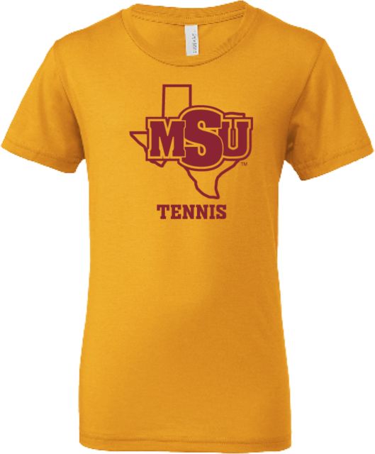 Midwestern State Bella + Canvas Youth Jersey T Shirt Tennis - MSU - ONLINE ONLY