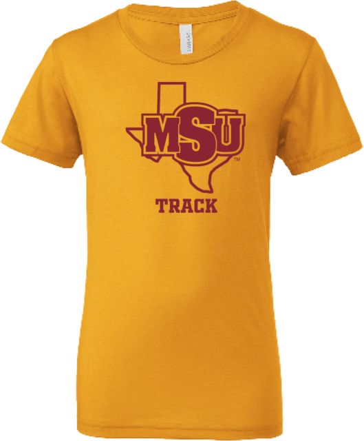Midwestern State Bella + Canvas Youth Jersey T Shirt Track - MSU - ONLINE ONLY