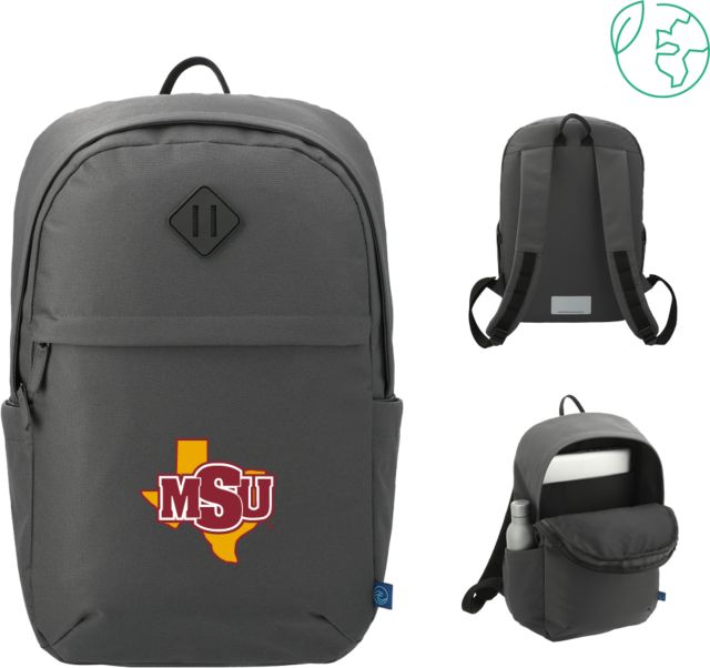 Midwestern State Repreve Ocean Commuter Computer Backpack MSU Logo - ONLINE ONLY