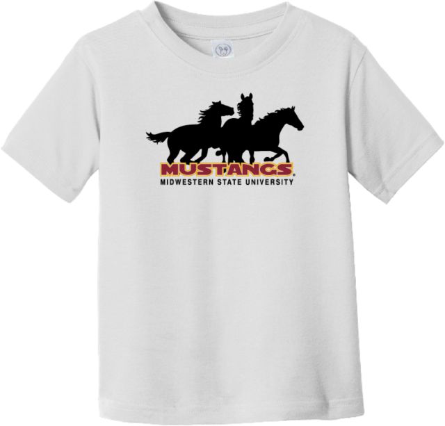 Midwestern State Toddler T Shirt MSU Mustangs Silhouette - ONLINE ONLY