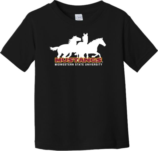 Midwestern State Toddler T Shirt MSU Mustangs Silhouette - ONLINE ONLY