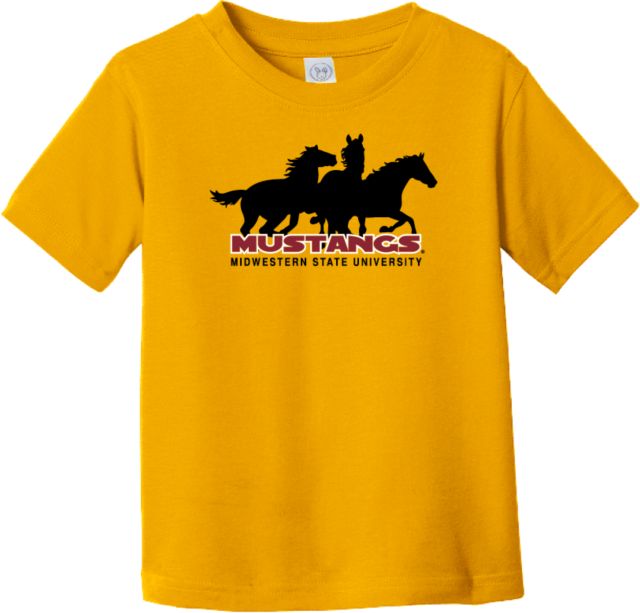 Midwestern State Toddler T Shirt MSU Mustangs Silhouette - ONLINE ONLY