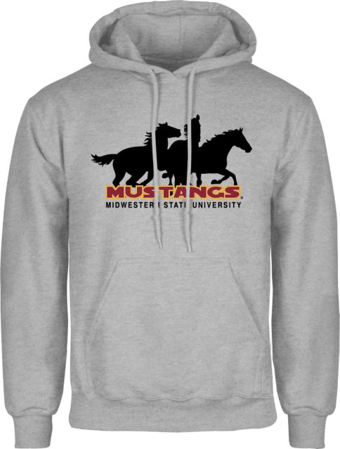 Midwestern State Fleece Hoodie MSU Mustangs Silhouette - ONLINE ONLY