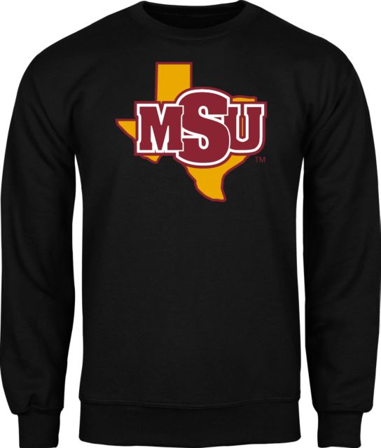 Midwestern State Fleece Crew MSU Logo - ONLINE ONLY