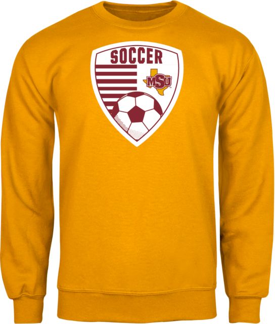 Midwestern State Fleece Crew MSU Soccer Crest - ONLINE ONLY