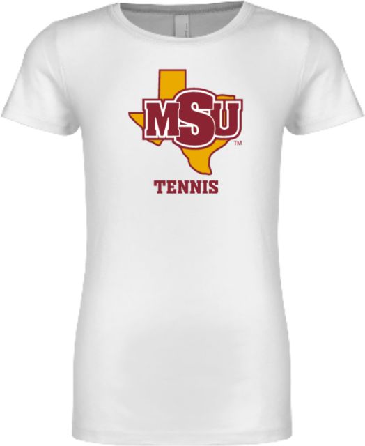 Midwestern State Next Level Girls Fashion Fit T Shirt Tennis - MSU - ONLINE ONLY
