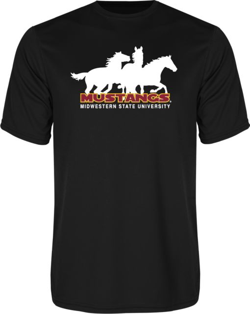 Midwestern State Performance Tee MSU Mustangs Silhouette - ONLINE ONLY