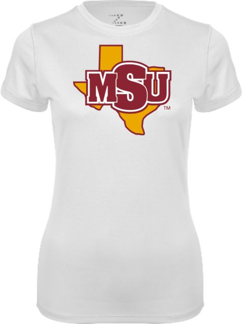 Midwestern State Womens Performance Tee MSU Logo - ONLINE ONLY