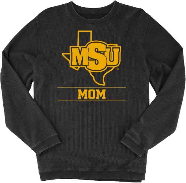 Midwestern State Boxercraft Womens Corded Crew Mom - MSU - ONLINE ONLY