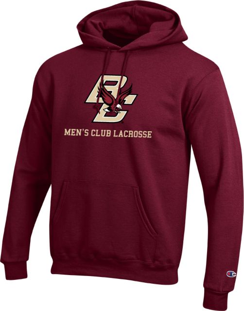 Boston College Champion Fleece Hoodie BC Mens Club Lacrosse ONLINE ONLY Boston College