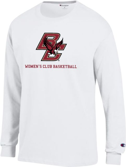 Boston College Champion Long Sleeve T Shirt BC Womens Club Basketball - ONLINE ONLY