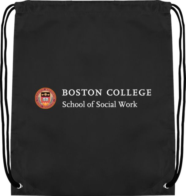 Boston College Drawstring Backpack Boston College School of Social Work - ONLINE ONLY