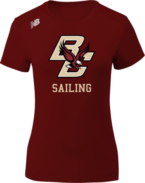 Boston College New Balance Womens Short Sleeve Tech Tee BC Sailing - ONLINE ONLY