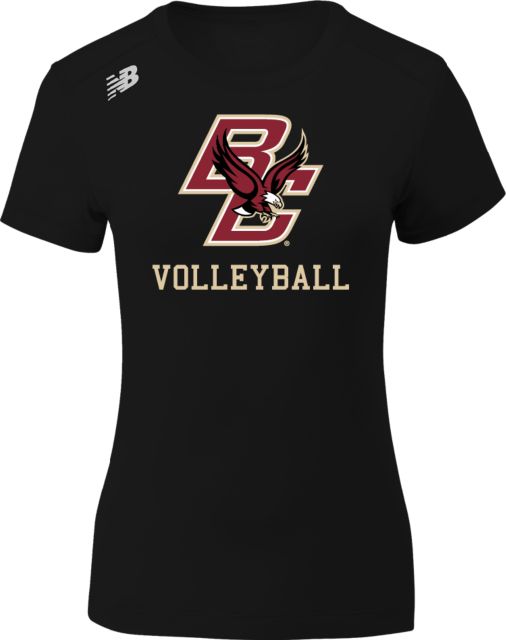 Boston College New Balance Womens Short Sleeve Tech Tee BC Volleyball - ONLINE ONLY