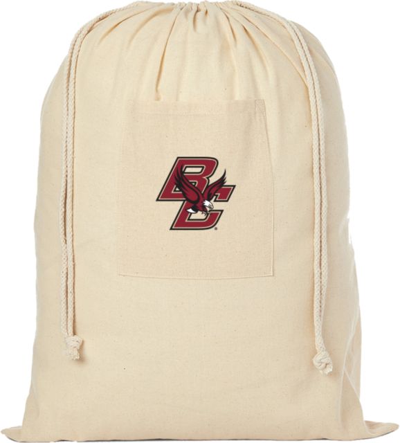 Boston College Natural Cotton Laundry Bag Primary Mark - ONLINE ONLY