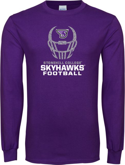 Stonehill Long Sleeve T Shirt Football Helmet Design - ONLINE ONLY