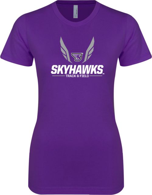 Stonehill Next Level Ladies SoftStyle Junior Fitted Tee Track and Field Wings Design - ONLINE ONLY