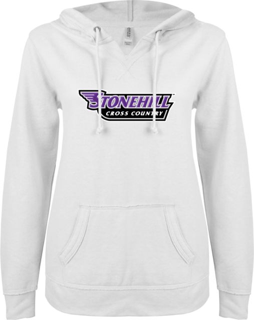 Stonehill ENZA Ladies V Notch Raw Edge Fleece Hoodie Cross Country - ONLINE ONLY