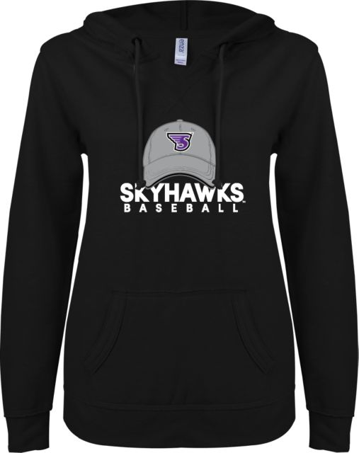 Stonehill ENZA Ladies V Notch Raw Edge Fleece Hoodie Baseball Hat Design - ONLINE ONLY