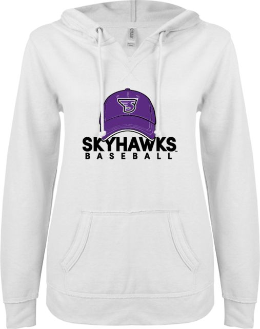 Stonehill ENZA Ladies V Notch Raw Edge Fleece Hoodie Baseball Hat Design - ONLINE ONLY