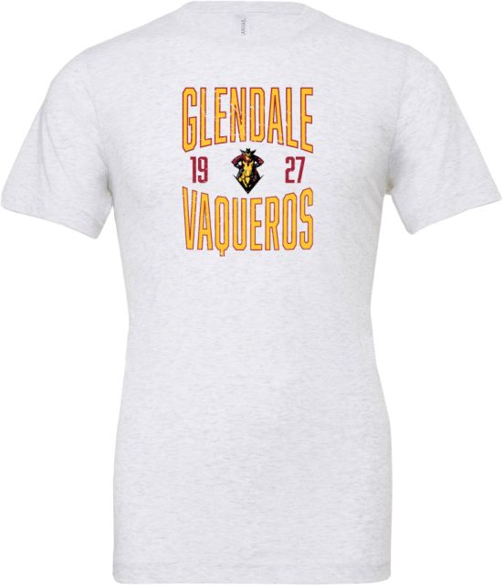 Glendale CC Bella + Canvas Jersey Cotton T Shirt Glendale Vaqueros 1927 - Distressed - ONLINE ONLY
