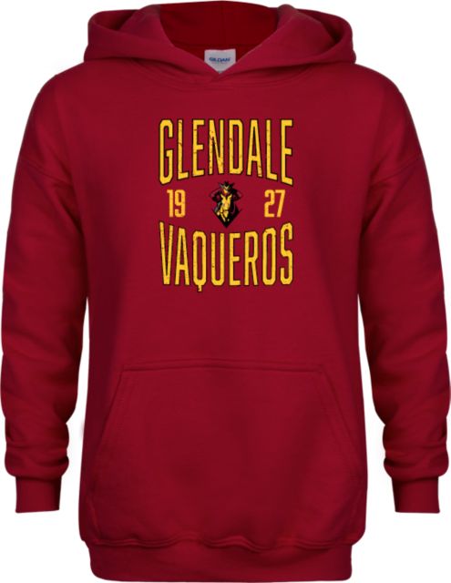 Glendale CC Youth Fleece Hoodie Glendale Vaqueros 1927 - Distressed - ONLINE ONLY,,