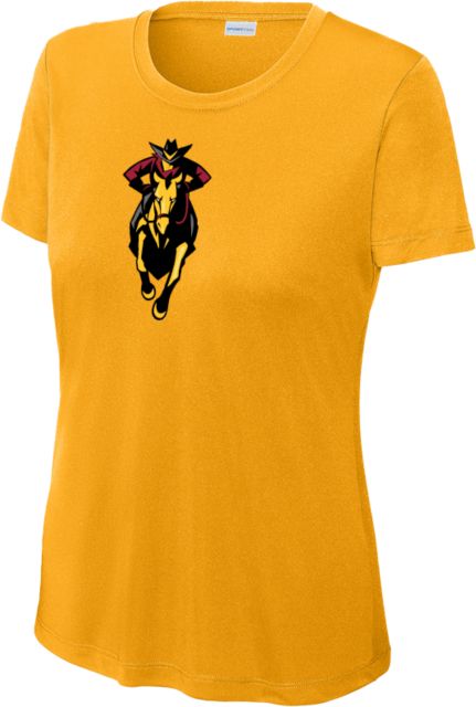Glendale CC Womens Performance Short Sleeve Tee GCC Mascot Leaping - ONLINE ONLY