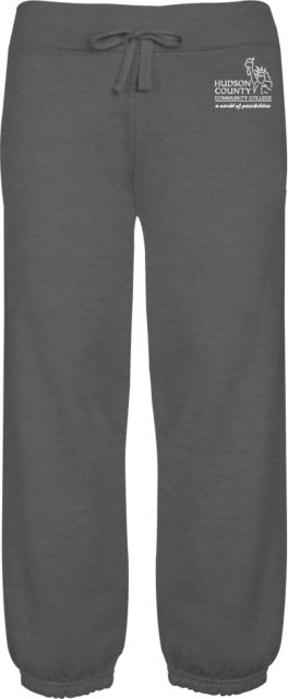 Hudson CC ENZA Womens Banded Fleece Capri Hudson County Community College Primary Mark with Tagline - ONLINE ONLY