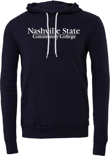 Nashville State Bella + Canvas Fleece Hood Nashville State CC Wordmark - ONLINE ONLY