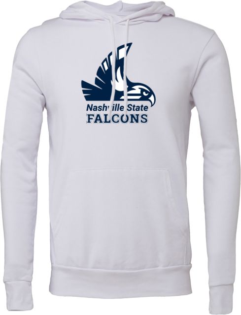 Nashville State Bella + Canvas Fleece Hood Nashville State Falcons Mascot - ONLINE ONLY