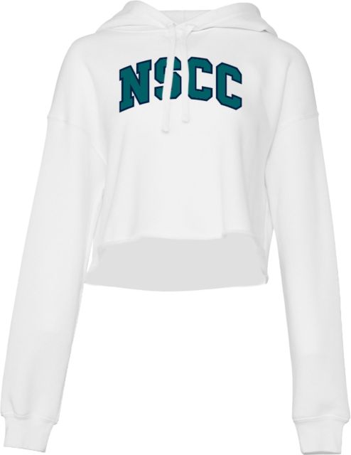 Nashville State Bella + Canvas Womens Cropped Fleece Hood Nashville State CC NSCC Arch - ONLINE ONLY