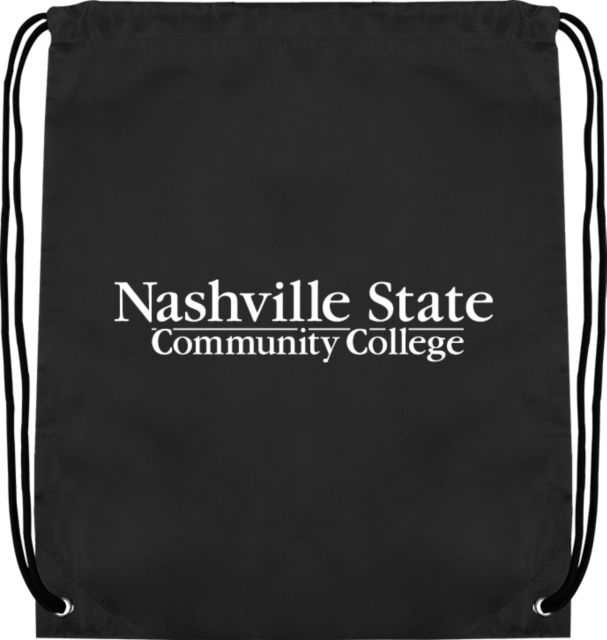 Nashville State Drawstring Backpack Nashville State CC Wordmark - ONLINE ONLY