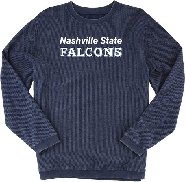 Nashville State Boxercraft Womens Corded Crew Nashville State CC Falcons - ONLINE ONLY