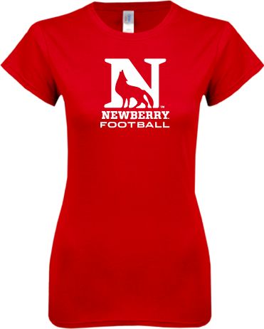 Newberry Next Level Ladies SoftStyle Junior Fitted Tee Football - ONLINE ONLY