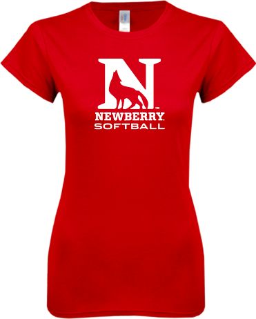 Newberry Next Level Ladies SoftStyle Junior Fitted Tee Softball - ONLINE ONLY
