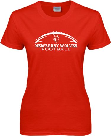Newberry Ladies T Shirt Arched Football Design - ONLINE ONLY