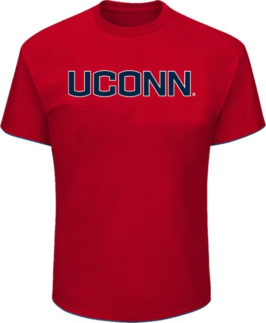 UConn Tall Red T Shirt UConn Primary Wordmark - ONLINE ONLY