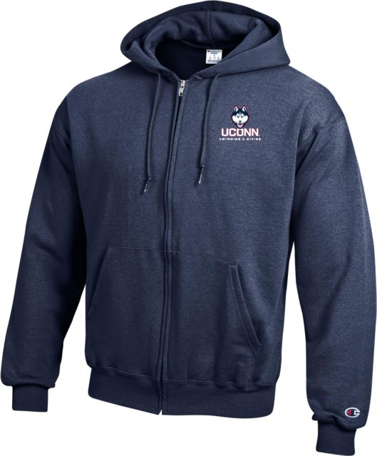 UConn Champion Full Zip Hood UConn Huskies Swimming and Diving