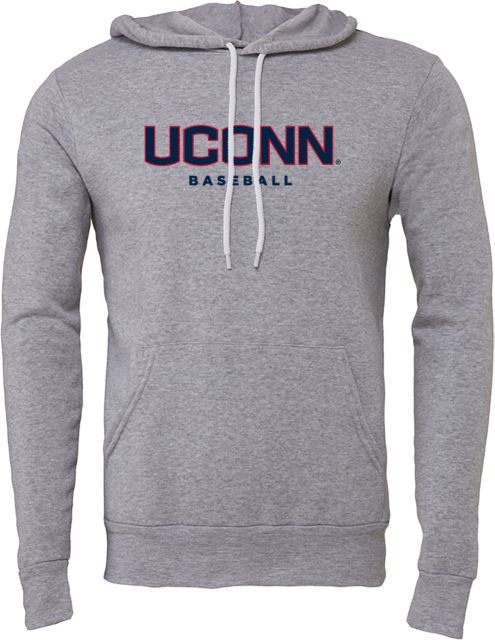 UConn Bella + Canvas Fleece Hood UConn Baseball