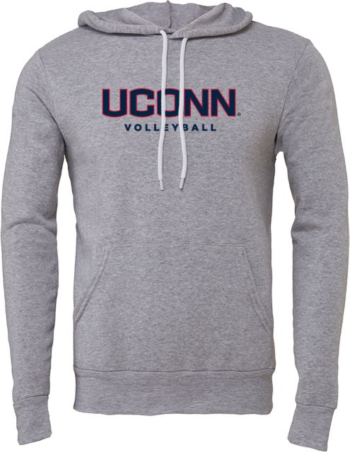 UConn Bella + Canvas Fleece Hood UConn Volleyball