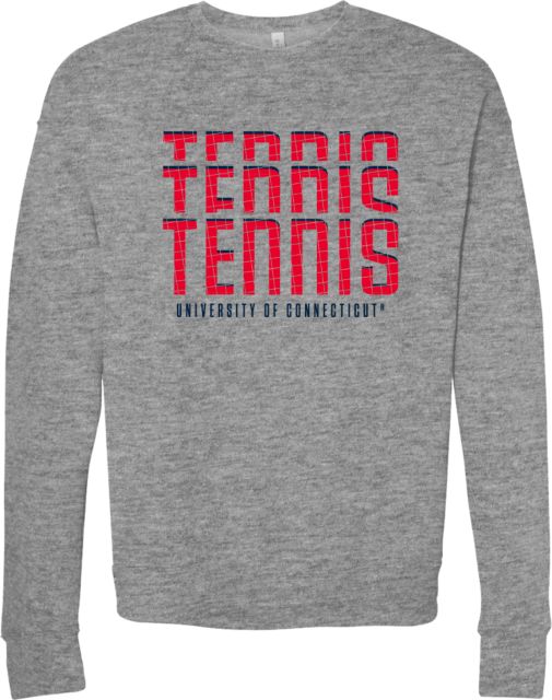 UConn Bella + Canvas Fleece Crew Huskies Tennis Design