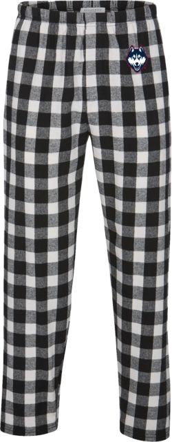 Black white buffalo plaid pajama online pants