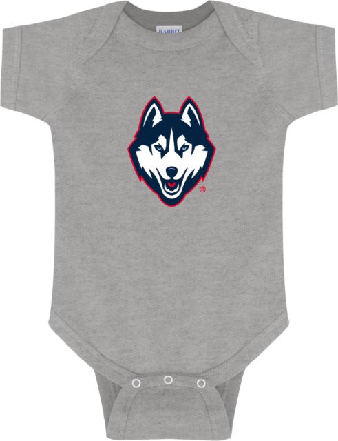UConn Infant Bodysuit Husky Mascot Full Color