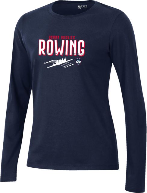 UConn Gear Womens Long Sleeve Tee Huskies Rowing Design
