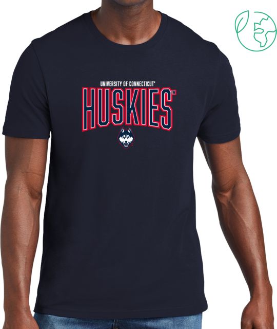 UConn Allmade Organic Cotton Tee University of Connecticut Huskies Block Text