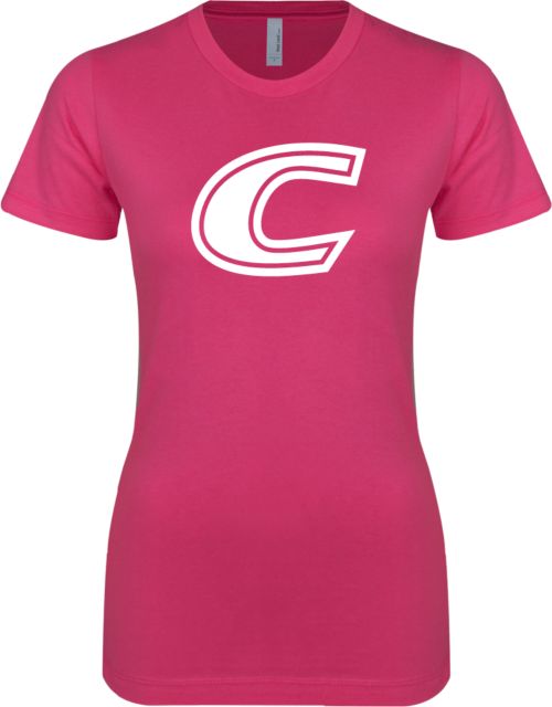 Centre Next Level Womens Fuchsia Boyfriend Tee C Primary Mark - ONLINE ONLY