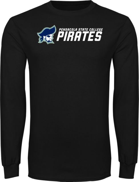 Pensacola State Long Sleeve T Shirt Pensacola State College Pirates Primary Mark - ONLINE ONLY