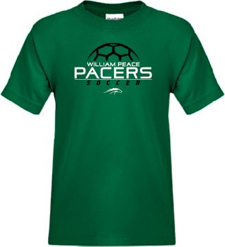 William Peace Youth T Shirt Soccer Ball Stacked Design - ONLINE ONLY