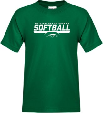 William Peace Youth T Shirt Softball Bar Design - ONLINE ONLY