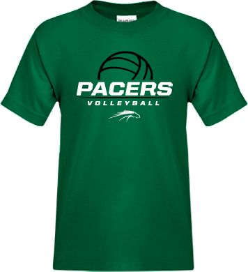 William Peace Youth T Shirt Pacers Volleyball Stacked - ONLINE ONLY